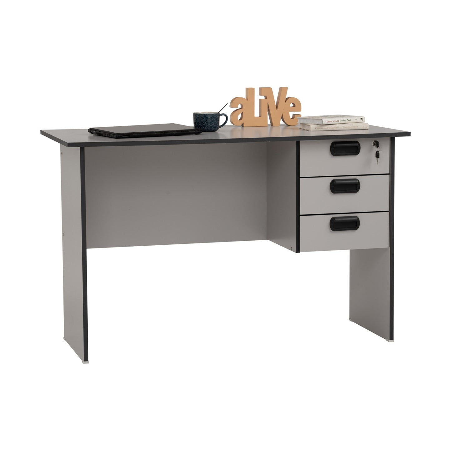 [DESK] AURELIUS 4' OFFICE TABLE GREY