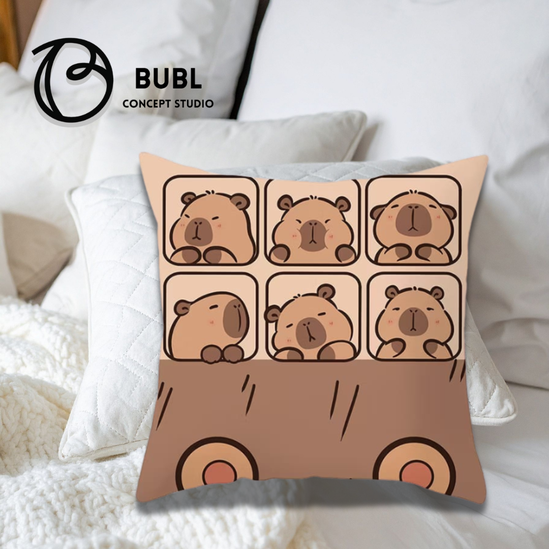 40X40 CAPYBARA THROW PILLOW
