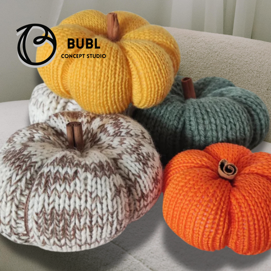 HAND-CRAFTED PUMPKIN STUFFED PILLOW (20X25)