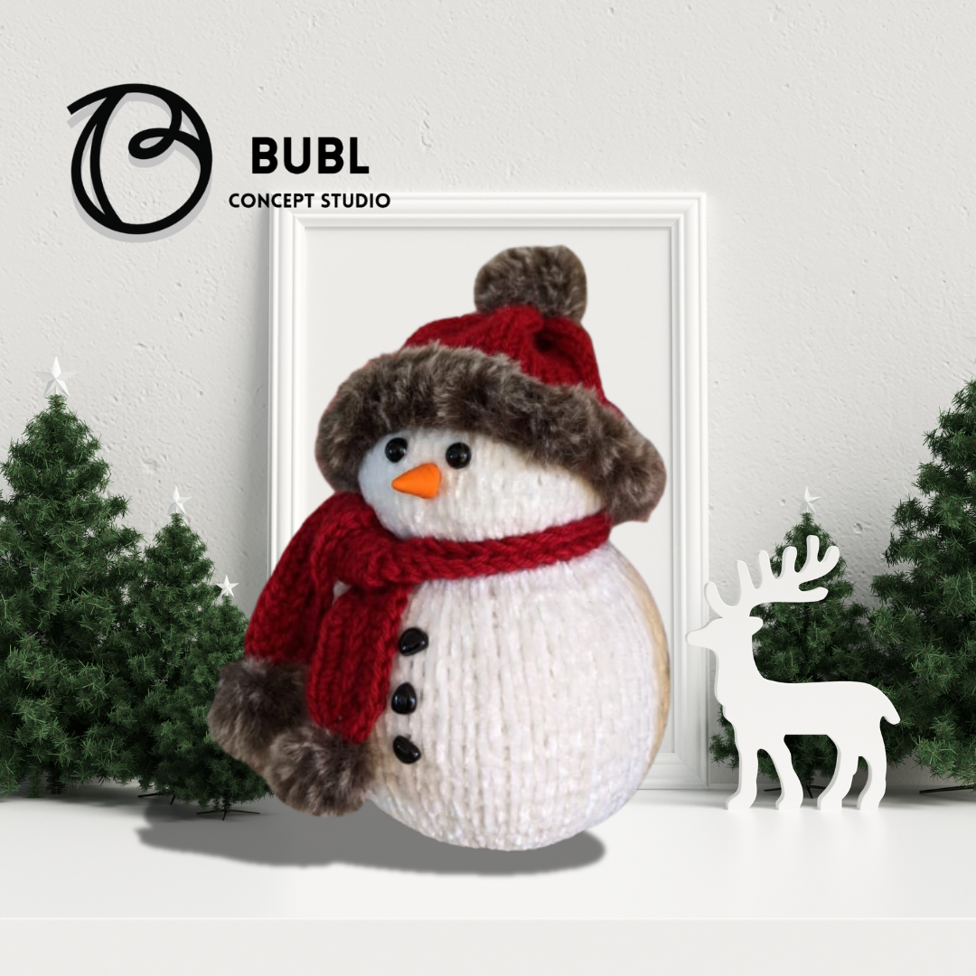 [SEASONAL] HAND-CRAFTED SNOWMAN SOFT TOYS GIFT (25X25)